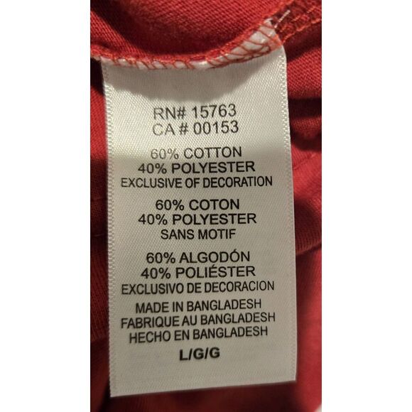 Alabama Crimson Tide T-Shirt‎ Red Graphic Tee College Football Fan Apparel Large - Picture 5 of 5